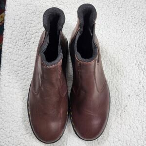 NEW Dr. Martens 2976 Chelsea boots dark brown leather Mens size 10 EU 43
